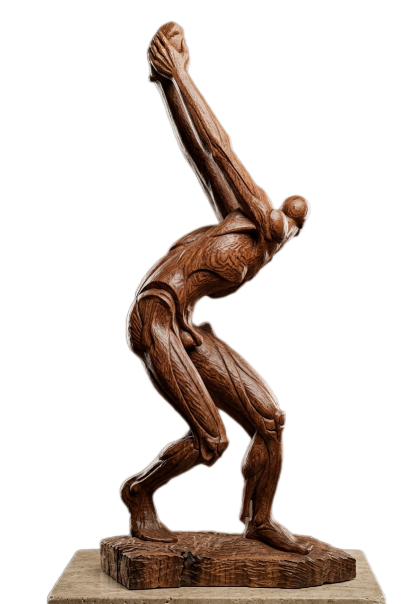 Lanzador — escultura de José Duverger